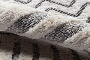 Momeni Odessa ODE-5 Machine Made Contemporary Geometric Indoor Area Rug Grey 8'6" x 12'6" ODESSODE-5GRY86C6