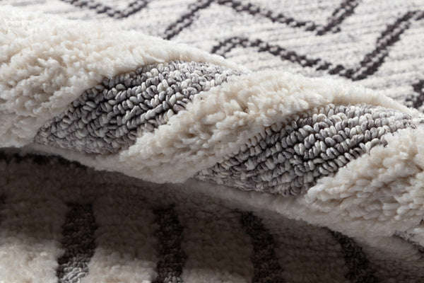 Momeni Odessa ODE-5 Machine Made Contemporary Geometric Indoor Area Rug Grey 8'6" x 12'6" ODESSODE-5GRY86C6