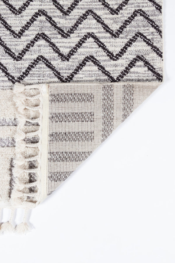 Momeni Odessa ODE-5 Machine Made Contemporary Geometric Indoor Area Rug Grey 8'6" x 12'6" ODESSODE-5GRY86C6