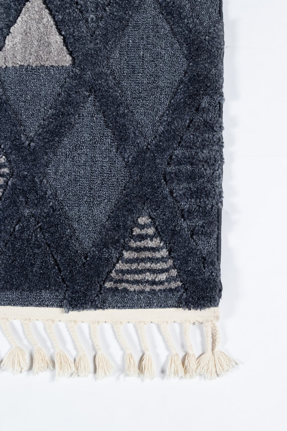 Momeni Odessa ODE-6 Machine Made Contemporary Geometric Indoor Area Rug Denim 8'6" x 12'6" ODESSODE-6DNM86C6