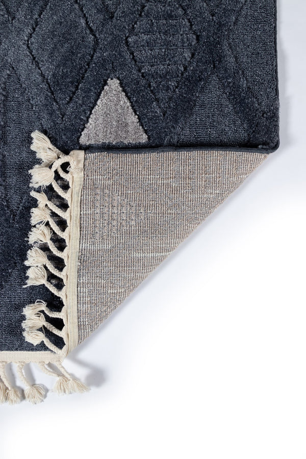 Momeni Odessa ODE-6 Machine Made Contemporary Geometric Indoor Area Rug Denim 8'6" x 12'6" ODESSODE-6DNM86C6