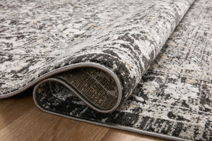Loloi Rugs Loloi II Odette ODT-01 100% Polyester Pile Power Loomed Traditional Area Rug Charcoal / Silver 200 ODETODT-01CCSIB2F7