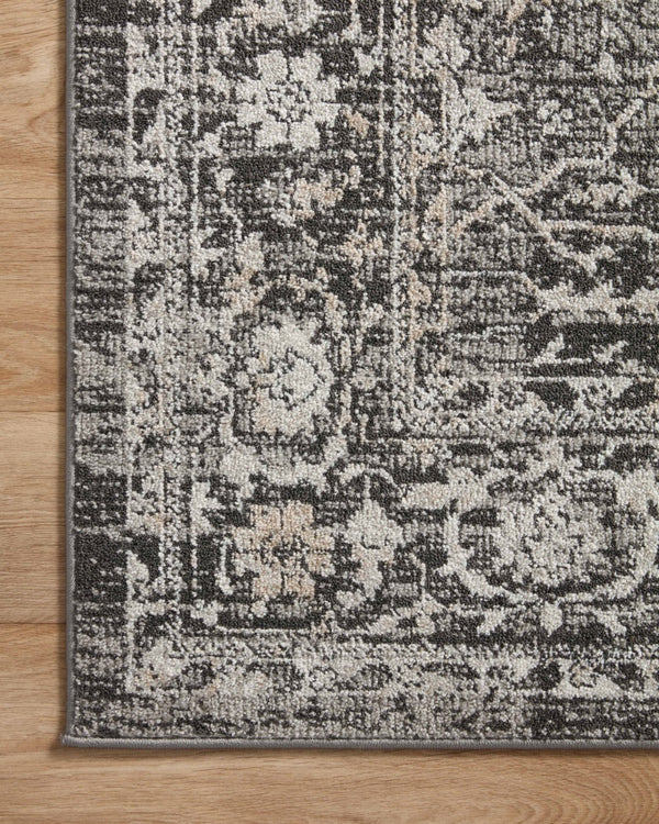 Loloi Rugs Loloi II Odette ODT-01 100% Polyester Pile Power Loomed Traditional Area Rug Charcoal / Silver 200 ODETODT-01CCSIB2F7