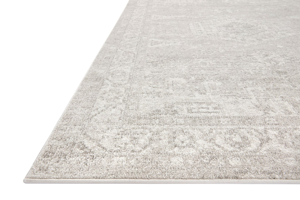 Loloi Rugs Loloi II Odette ODT-02 100% Polyester Pile Power Loomed Traditional Area Rug Silver / Ivory 200 ODETODT-02SIIVB2F7