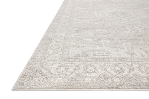 Loloi Rugs Loloi II Odette ODT-02 100% Polyester Pile Power Loomed Traditional Area Rug Silver / Ivory 200 ODETODT-02SIIVB2F7