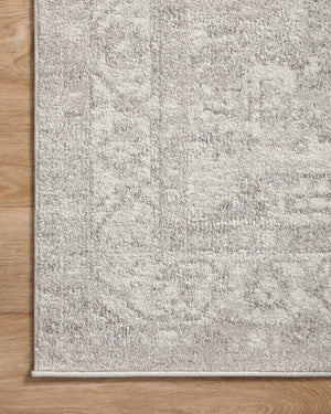 Loloi Rugs Loloi II Odette ODT-02 100% Polyester Pile Power Loomed Traditional Area Rug Silver / Ivory 200 ODETODT-02SIIVB2F7