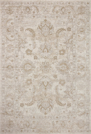 Loloi Rugs Loloi II Odette ODT-03 100% Polyester Pile Power Loomed Traditional Area Rug Ivory / Beige 200 ODETODT-03IVBEB2F7