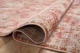 Loloi Rugs Loloi II Odette ODT-03 100% Polyester Pile Power Loomed Traditional Area Rug Rust / Ivory 200 ODETODT-03RUIVB2F7