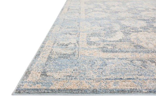 Loloi Rugs Loloi II Odette ODT-03 100% Polyester Pile Power Loomed Traditional Area Rug Sky / Beige 200 ODETODT-03SCBEB2F7