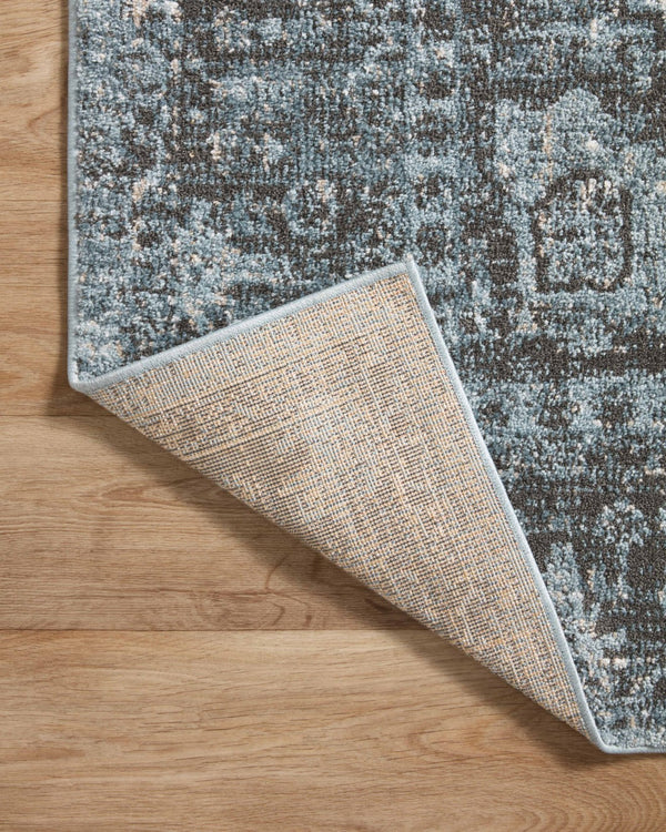 Loloi Rugs Loloi II Odette ODT-08 100% Polyester Pile Power Loomed Traditional Area Rug Sky / Charcoal 200 ODETODT-08SCCCB2F7
