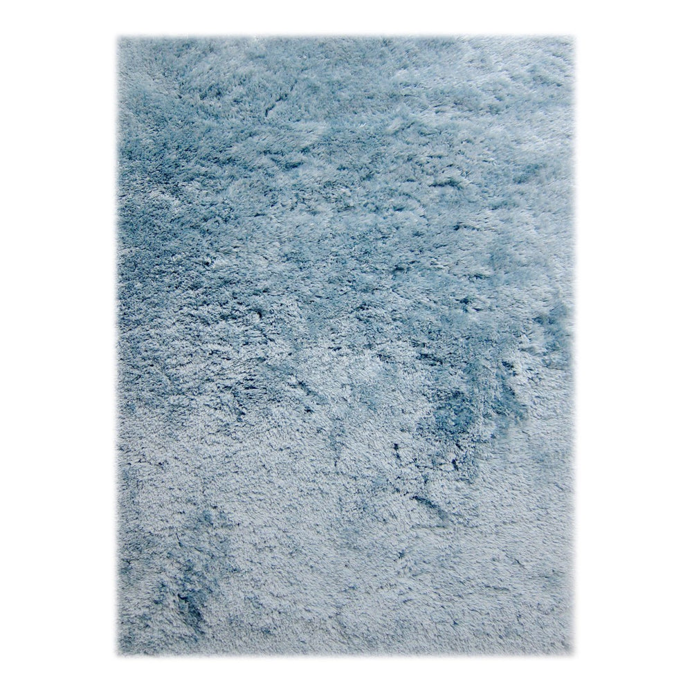 AMER Rugs Odyssey ODY-10 Shag Solid Transitional Area Rug Light Blue 7'6" x 9'6"