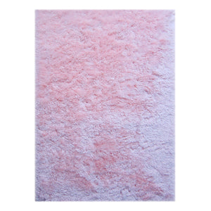 AMER Rugs Odyssey ODY-2 Shag Solid Transitional Area Rug Pink 7'6" x 9'6"