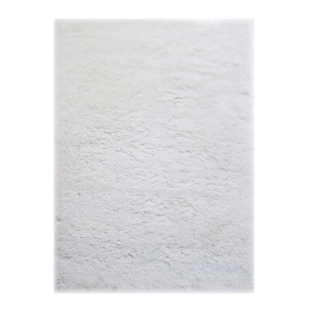 AMER Rugs Odyssey ODY-7 Shag Solid Transitional Area Rug White 7'6" x 9'6"