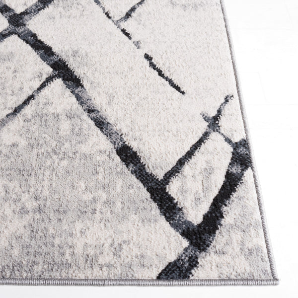 Safavieh Odyssey 810 Modern Power Loomed Rug Grey / Black ODY810F-9
