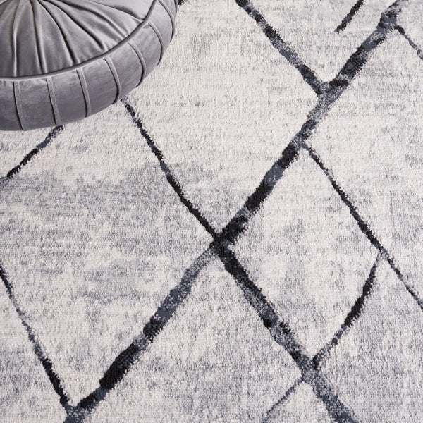 Safavieh Odyssey 810 Modern Power Loomed Rug Grey / Black ODY810F-9