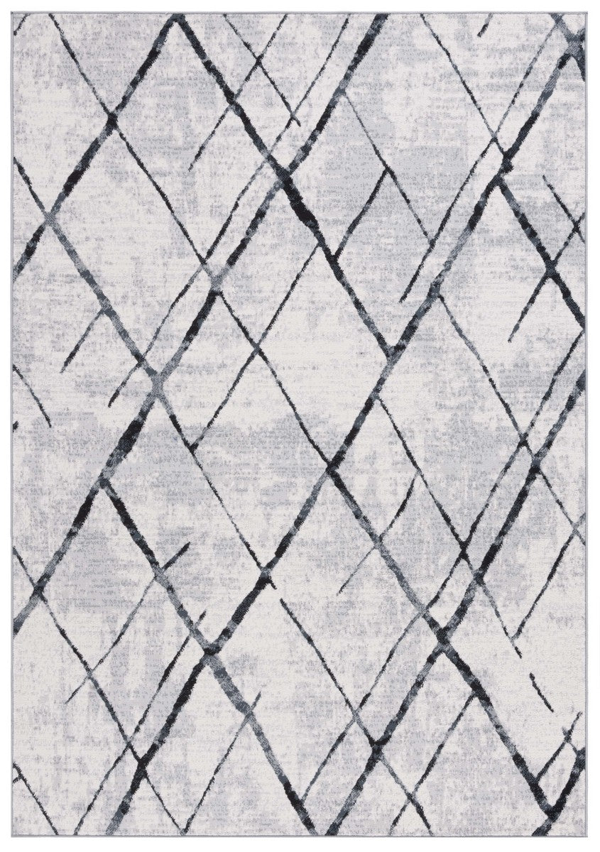 Safavieh Odyssey 810 Modern Power Loomed Rug Grey / Black ODY810F-7SQ