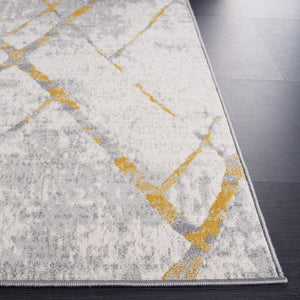 Safavieh Odyssey 810 Modern Power Loomed Rug Grey / Gold ODY810G-9