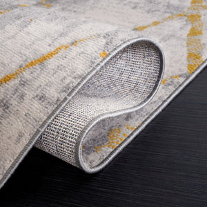 Safavieh Odyssey 810 Modern Power Loomed Rug Grey / Gold ODY810G-9
