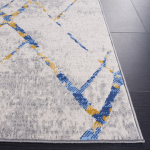 Safavieh Odyssey 810 Modern Power Loomed Rug Grey / Blue Gold ODY810H-9