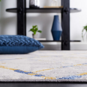 Safavieh Odyssey 810 Modern Power Loomed Rug Grey / Blue Gold ODY810H-9