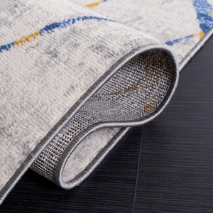 Safavieh Odyssey 810 Modern Power Loomed Rug Grey / Blue Gold ODY810H-9