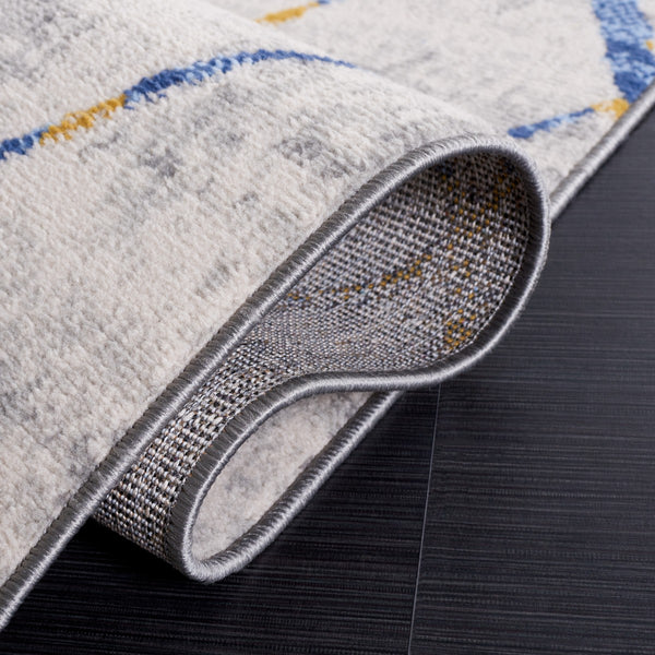 Safavieh Odyssey 810 Modern Power Loomed Rug Grey / Blue Gold ODY810H-9