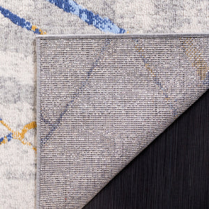 Safavieh Odyssey 810 Modern Power Loomed Rug Grey / Blue Gold ODY810H-9