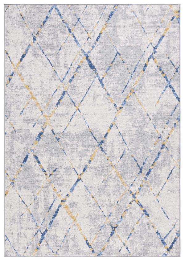Safavieh Odyssey 810 Modern Power Loomed Rug Grey / Blue Gold ODY810H-9