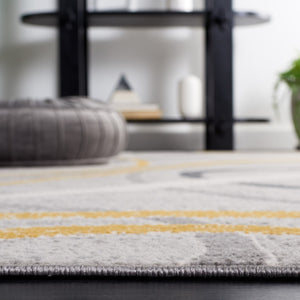 Safavieh Odyssey 812 Modern Power Loomed Rug Grey / Gold Ivory ODY812G-5