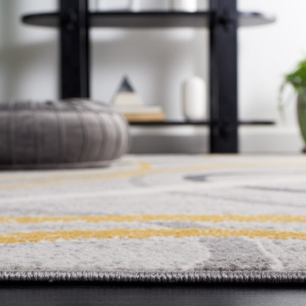 Safavieh Odyssey 812 Modern Power Loomed Rug Grey / Gold Ivory ODY812G-5