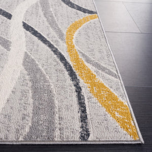 Safavieh Odyssey 812 Modern Power Loomed Rug Grey / Gold Ivory ODY812G-5