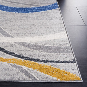 Safavieh Odyssey 812 Modern Power Loomed Rug Grey / Blue Gold ODY812H-9