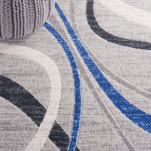 Safavieh Odyssey 812 Modern Power Loomed Rug Grey / Blue Gold ODY812H-9