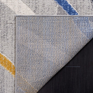 Safavieh Odyssey 812 Modern Power Loomed Rug Grey / Blue Gold ODY812H-9