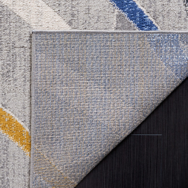 Safavieh Odyssey 812 Modern Power Loomed Rug Grey / Blue Gold ODY812H-9