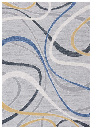 Safavieh Odyssey 812 Modern Power Loomed Rug Grey / Blue Gold ODY812H-9