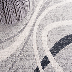 Safavieh Odyssey 812 Modern Power Loomed Rug Grey / Red Ivory ODY812I-9