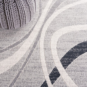 Safavieh Odyssey 812 Modern Power Loomed Rug Grey / Red Ivory ODY812I-5