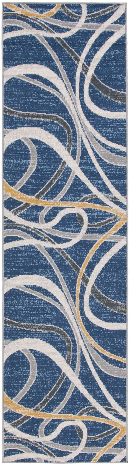 Safavieh Odyssey 812 Modern Power Loomed Rug Blue / Gold Ivory ODY812M-7SQ