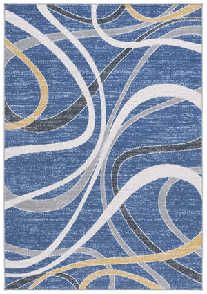 Safavieh Odyssey 812 Modern Power Loomed Rug Blue / Gold Ivory ODY812M-9
