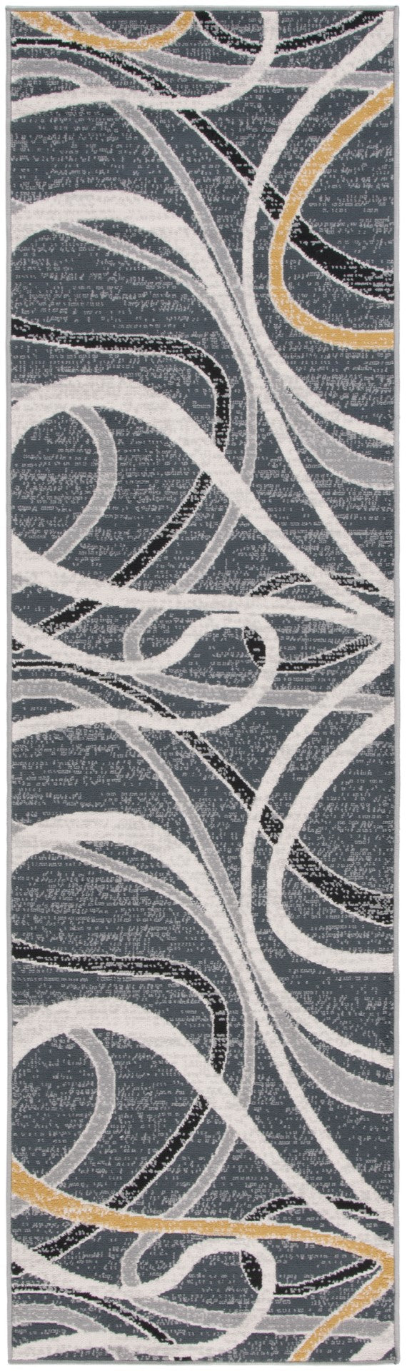 Safavieh Odyssey 812 Modern Power Loomed Rug Black / Grey Gold ODY812Z-7SQ