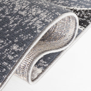 Safavieh Odyssey 812 Modern Power Loomed Rug Black / Grey Gold ODY812Z-9