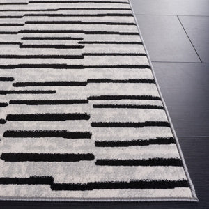 Safavieh Odyssey 814 Modern Power Loomed Rug Grey / Black ODY814F-9