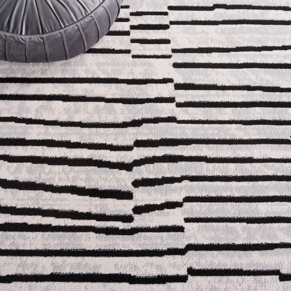 Safavieh Odyssey 814 Modern Power Loomed Rug Grey / Black ODY814F-9