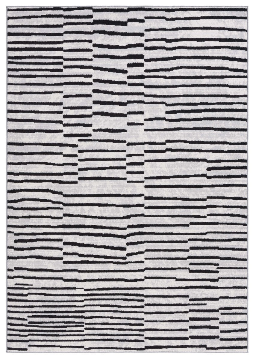 Safavieh Odyssey 814 Modern Power Loomed Rug Grey / Black ODY814F-7SQ
