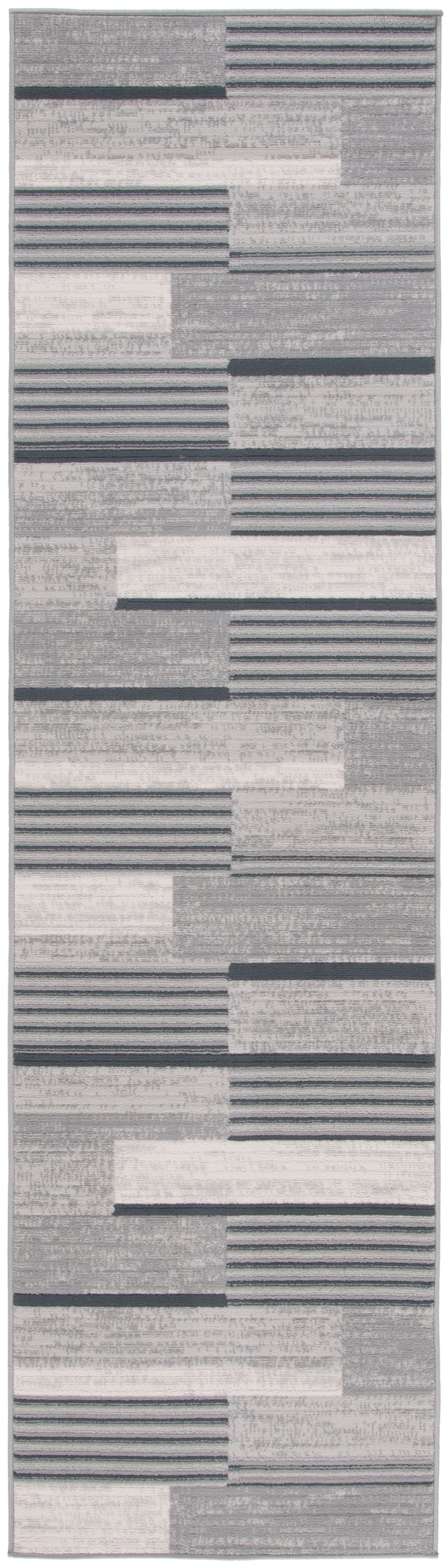 Safavieh Odyssey 816 Modern Power Loomed Rug Grey / Black Ivory ODY816F-7SQ