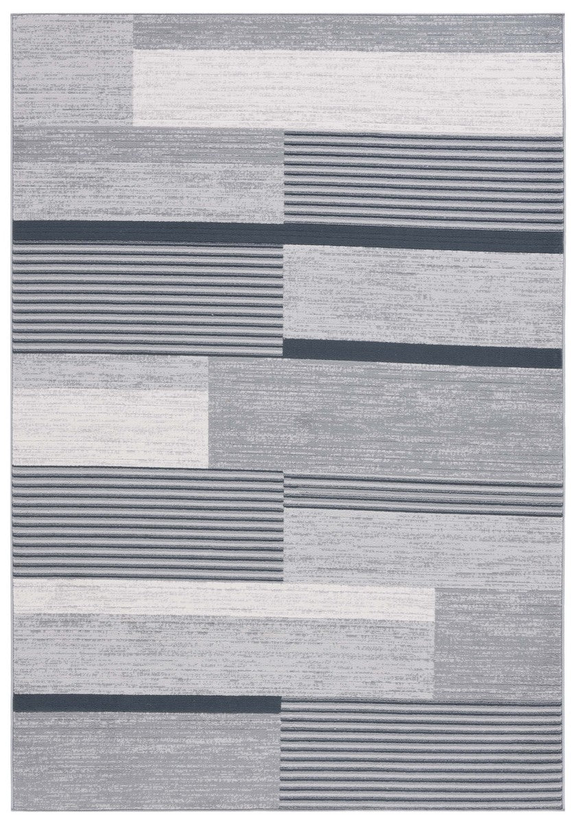 Safavieh Odyssey 816 Modern Power Loomed Rug Grey / Black Ivory ODY816F-7SQ