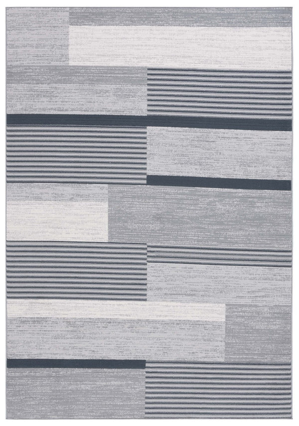 Safavieh Odyssey 816 Modern Power Loomed Rug Grey / Black Ivory ODY816F-9