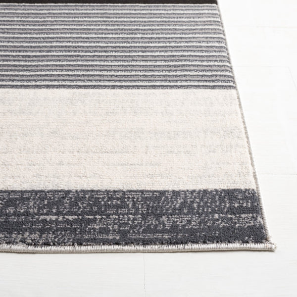 Safavieh Odyssey 816 Modern Power Loomed Rug Dark Grey / Black Ivory ODY816G-9