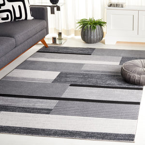 Safavieh Odyssey 816 Modern Power Loomed Rug Dark Grey / Black Ivory ODY816G-9